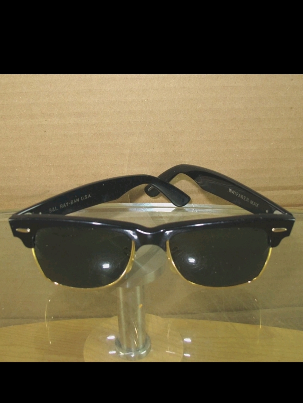 B&L RAY-BAN USA Small Wayfarer Max RARE Vintage 80's 90's Sunglasses W1269